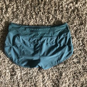 blue lululemon shorts